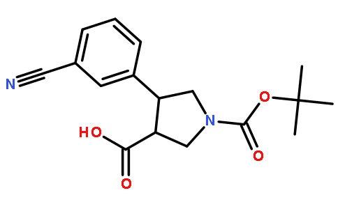 Boc-(+/-)-trans-4-(3-cyano-phenyl)-pyrrolidine-3-carboxylic acid