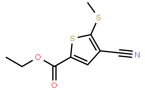 4-氰基-5-甲硫基噻吩-2-甲酸乙酯