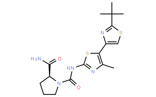 (2S)-N1-(2-叔丁基-4'-甲基[4,5'-联噻唑]-2'-基)-1,2-吡咯烷二甲酰胺