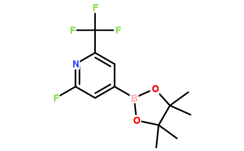 2-fluoro-4-(4,4,5,5-tetramethyl-1,3,2-dioxaborolan-2-yl)-6-(trifluoromethyl)pyridine
