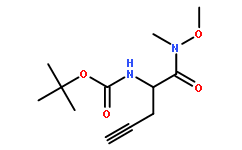 tert-butyl 1-(methoxy(methyl)amino)-1-oxopent-4-yn-2-ylcarbamate
