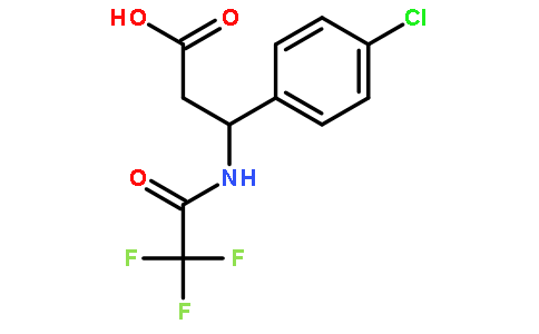 3-(4-CHLOROPHENYL)-3-[(2,2,2-TRIFLUOROACETYL)AMINO]PROPANOIC ACID