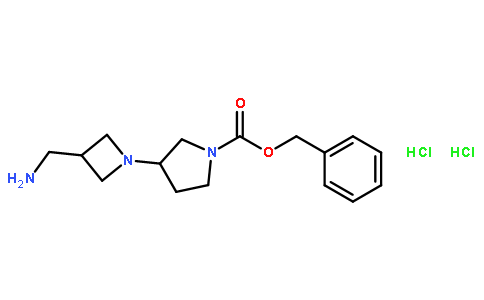 Benzyl 3-(3-(aminomethyl)azetidin-1-yl)pyrrolidine-1-carboxylate dihydrochloride