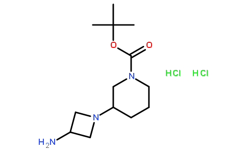 tert-Butyl 3-(3-aminoazetidin-1-yl)piperidine-1-carboxylate dihydrochloride