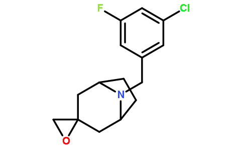 8-(3-chloro-5-fluorobenzyl)-8-azaspiro[bicyclo[3.2.1]octane-3,2'-oxirane]