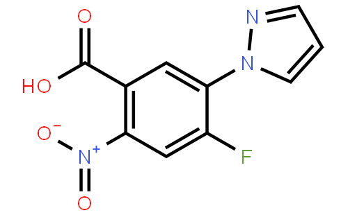 4-Fluoro-5-(1-pyrazolyl)-2-nitrobenzoic Acid