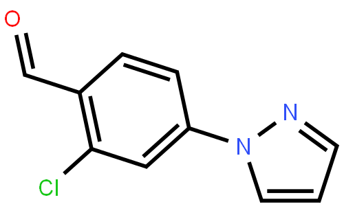2-Chloro-4-(1H-pyrazol-1-yl)benzaldehyde