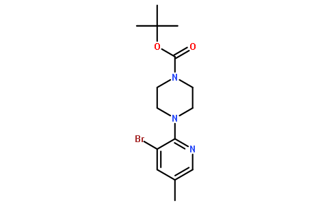 tert-Butyl 4-(3-bromo-5-methylpyridin-2-yl)piperazine-1-carboxylate