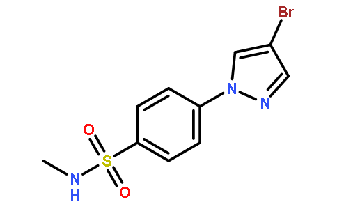 N-METHYL 4-(4-BROMOPYRAZOL-1-YL)BENZENESULFONAMIDE