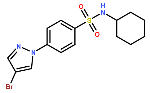 4-(4-Bromo-1H-pyrazol-1-yl)-N-cyclohexylbenzenesulfonamide
