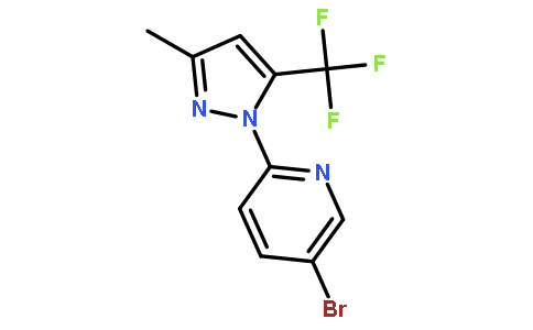 5-Bromo-2-(3-methyl-5-(trifluoromethyl)-1H-pyrazol-1-yl)pyridine