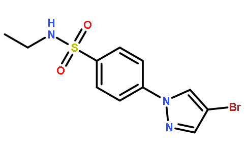 N-ETHYL 4-(4-BROMOPYRAZOL-1-YL)BENZENESULFONAMIDE