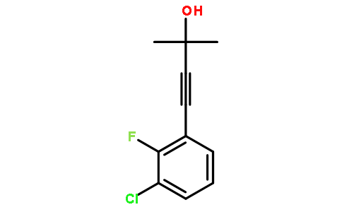 4-(3-Chloro-2-fluorophenyl)-2-methylbut-3-yn-2-ol