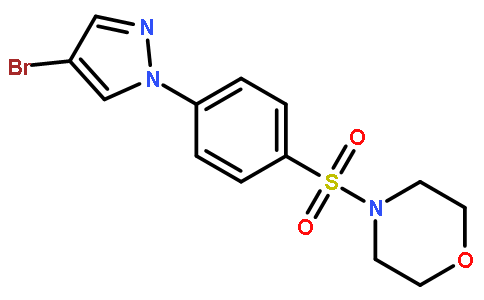 4-((4-(4-Bromo-1H-pyrazol-1-yl)phenyl)sulfonyl)morpholine