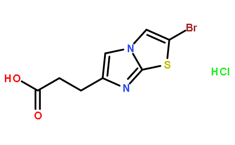 3-(2-Bromoimidazo[2,1-b]thiazol-6-yl)propanoic acid hydrochloride