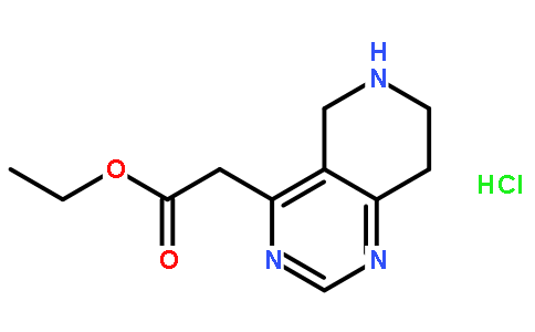 Ethyl 2-(5,6,7,8-tetrahydropyrido[4,3-d]pyrimidin-4-yl)acetate hydrochloride