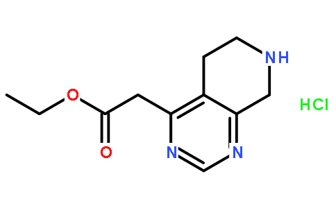 Ethyl 2-(5,6,7,8-tetrahydropyrido[3,4-d]pyrimidin-4-yl)acetate hydrochloride