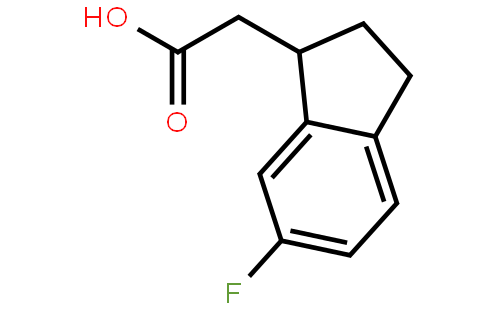 2-(6-Fluoro-2,3-dihydro-1H-inden-1-yl)acetic acid
