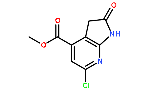 1H-Pyrrolo[2,3-b]pyridine-4-carboxylic acid, 6-chloro-2,3-dihydro-2-oxo-, Methyl ester