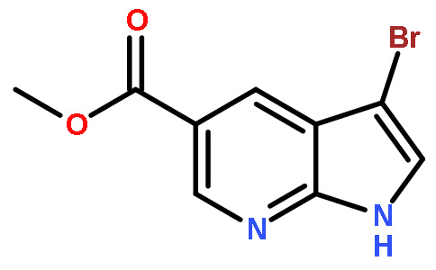 3-BroMo-7-azaindole-5-carboxylic acid Methyl ester