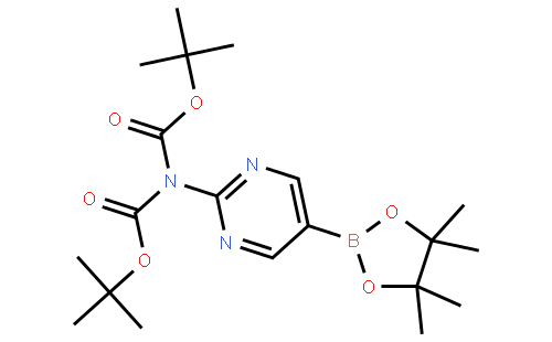 2-(N,N-二BOC-氨)嘧啶-5-硼酸，频哪醇酯