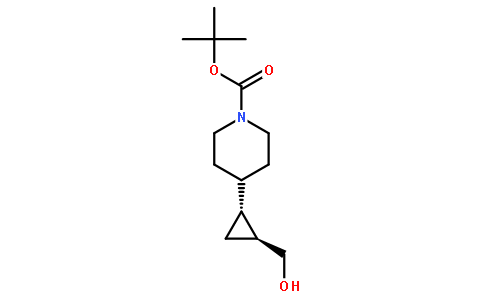 tert-Butyl 4-((1R,2S)-2-(hydroxymethyl)cyclopropyl)piperidine-1-carboxylate