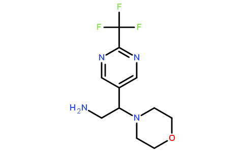 2-Morpholino-2-(2-(trifluoromethyl)pyrimidin-5-yl)ethanamine
