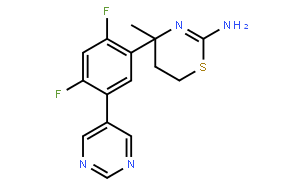 (4S)-4-[2，4-二氟-5-(5-嘧啶)苯基]-5，6-二氢-4-甲基-4H-1，3-噻嗪-2-胺