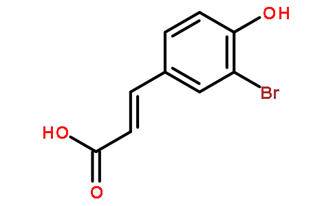 3-bromo-4-hydroxycinnamic acid