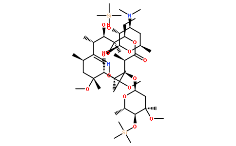 6-O-Methyl-2',4''-bis-O-(trimethylsilyl)erythromycin 9-[O-(1-ethoxy-1-methylethyl)oxime]
