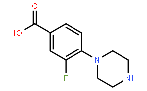 3-氟-4-(1-哌嗪基)苯甲酸