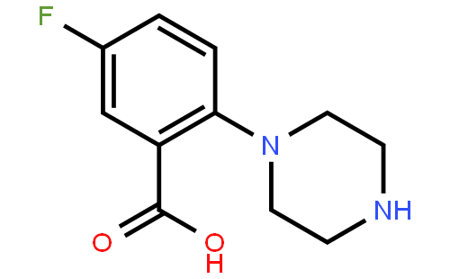 5-Fluoro-2-piperazinobenzoic Acid