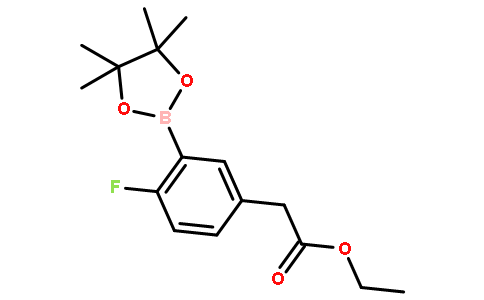 Ethyl 2-(4-fluoro-3-(4,4,5,5-tetramethyl-1,3,2-dioxaborolan-2-yl)phenyl)acetate