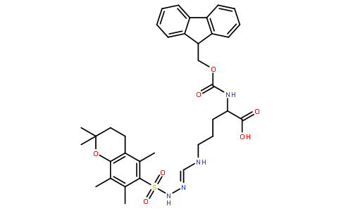 (S)-2-((((9H-Fluoren-9-yl)methoxy)carbonyl)amino)-5-(3-((2,2,5,7,8-pentamethylchroman-6-yl)sulfonyl)guanidino)pentanoic acid