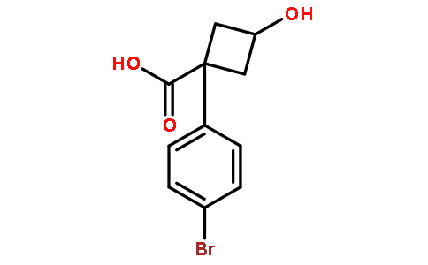 3-(4-bromophenyl)-3-hydroxycyclobutanecarboxylic acid