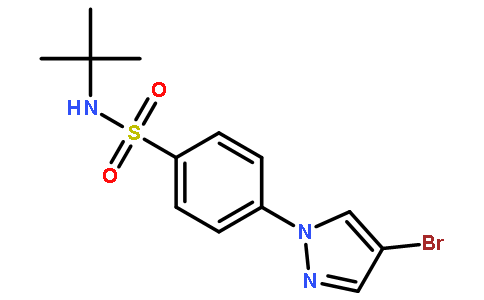 4-(4-Bromo-1H-pyrazol-1-yl)-N-(tert-butyl)benzenesulfonamide