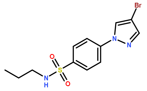 4-(4-Bromo-1H-pyrazol-1-yl)-N-propylbenzenesulfonamide