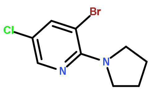 3-Bromo-5-chloro-2-(pyrrolidin-1-yl)pyridine