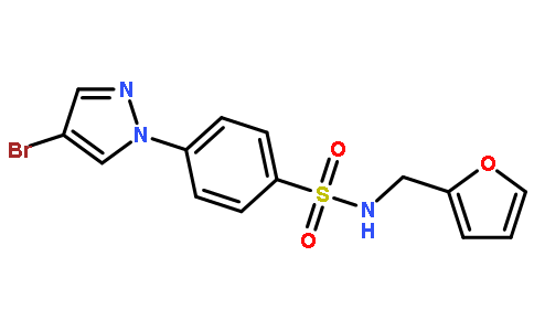 4-(4-Bromo-1H-pyrazol-1-yl)-N-(furan-2-ylmethyl)benzenesulfonamide