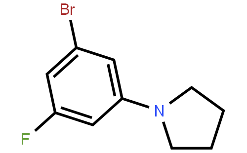 1-Bromo-3-fluoro-5-pyrrolidinobenzene