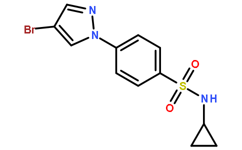 4-(4-Bromo-1H-pyrazol-1-yl)-N-cyclopropylbenzenesulfonamide