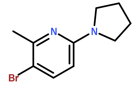 3-Bromo-2-methyl-6-(pyrrolidin-1-yl)pyridine