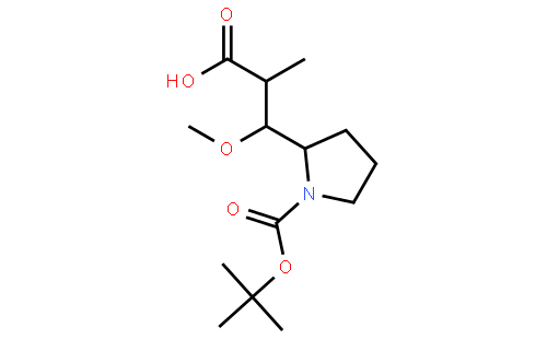 (2R,3R)-3-((S)-1-(tert-Butoxycarbonyl)pyrrolidin-2-yl)-3-methoxy-2-methylpropanoic acid