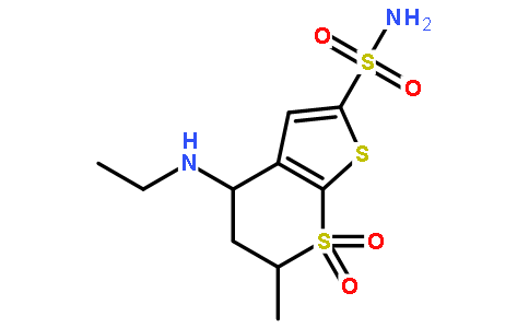 4-(乙基氨基)-5,6-二氢-6-甲基-4H-噻吩并[2,3-b]噻喃-2-磺酰胺 7,7-二氧化物