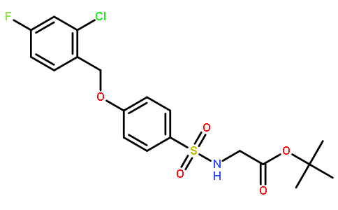 tert-Butyl 2-(4-((2-chloro-4-fluorobenzyl)oxy)phenylsulfonamido)acetate