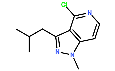 4-chloro-3-isobutyl-1-methyl-1H-pyrazolo[4,3-c]pyridine