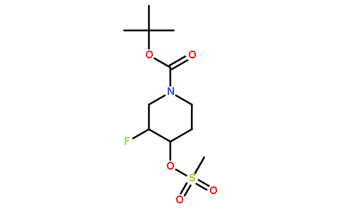 tert-butyl 3-fluoro-4-(methylsulfonyloxy)piperidine-1-carboxylate