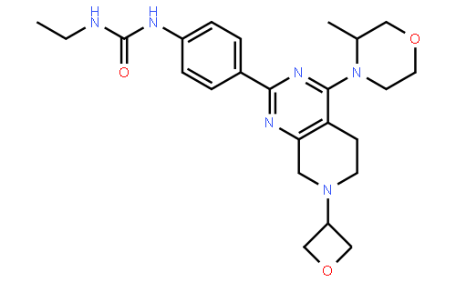 N-ETHYL-N'-[4-[5,6,7,8-四氢-4-[(3S)-3-甲基-4-吗啉基]-7-(3-氧杂环丁基)吡啶并[3,4-D]嘧啶-2-基]苯基]脲