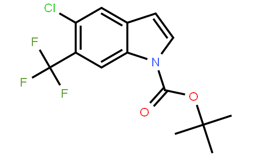 tert-Butyl 5-chloro-6-(trifluoromethyl)-1H-indole-1-carboxylate