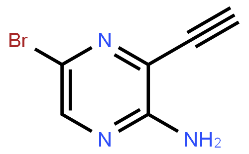 5-溴-3-乙炔基吡嗪-2-胺
